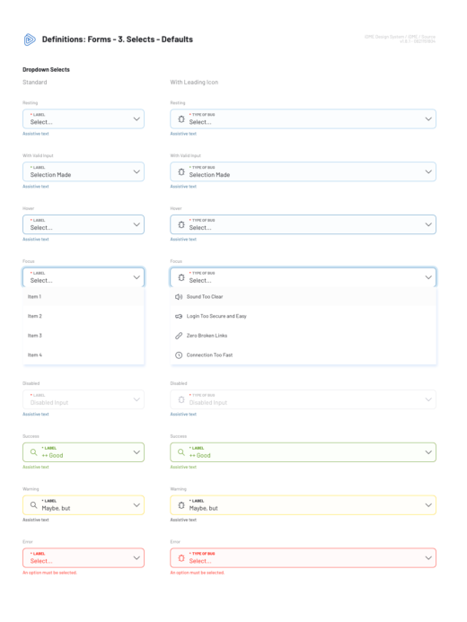 4 - Components -- 4.2.0.0 - Forms: 2. Selects - Default